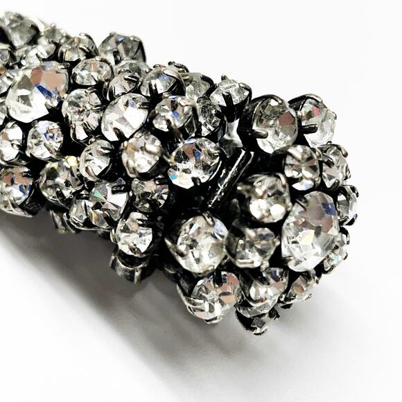 J. Crew Vintage Rare Crystal Cluster Statement Bracelet - Picture 8 of 10